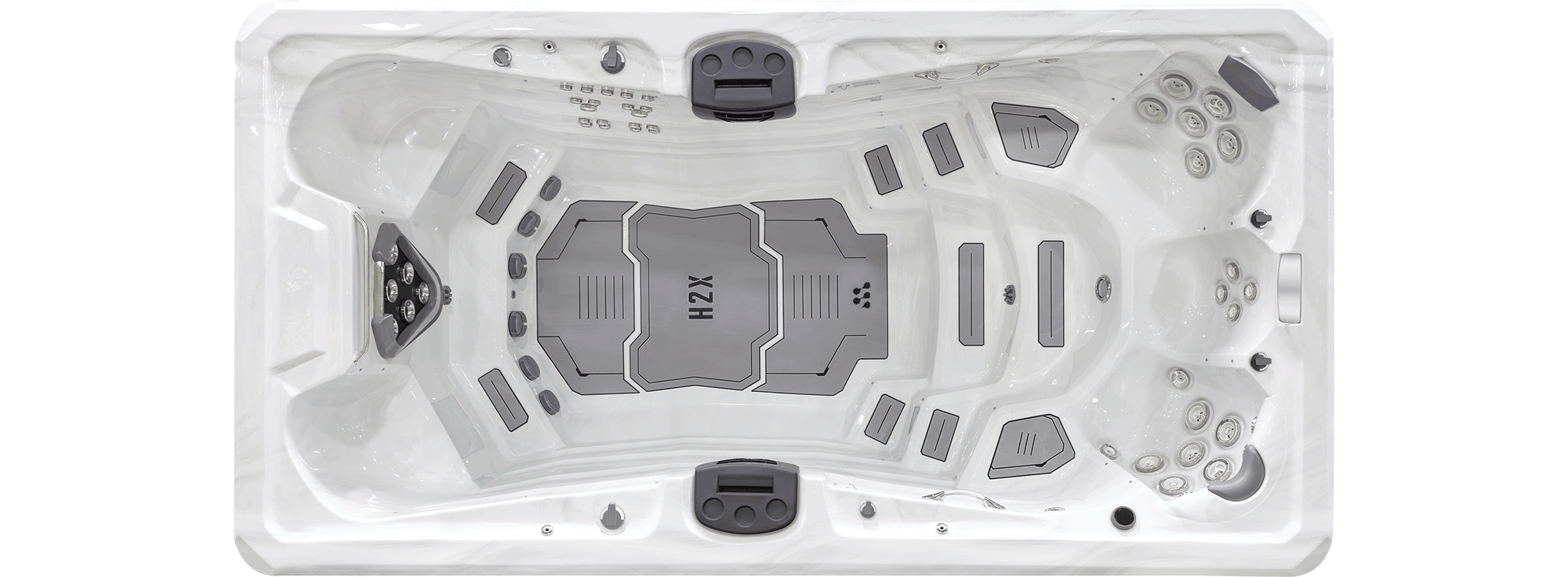 Challenger 15 D w/ Chill — H2X Fitness Swim Spa by MasterSpas