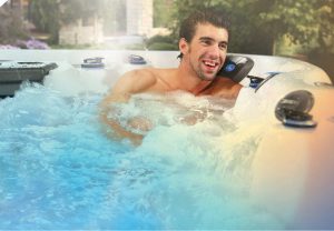 This image portrays Michael Phelps Legend Series by Swim Spa International.